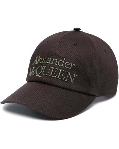 Alexander McQueen Hat With Logo - Brown