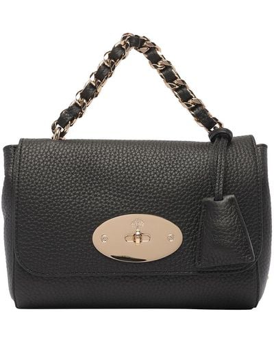 Mulberry Top Handle Lily Bag - Black