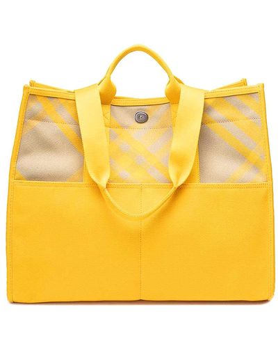 Burberry `pocket` Tote Bag - Yellow