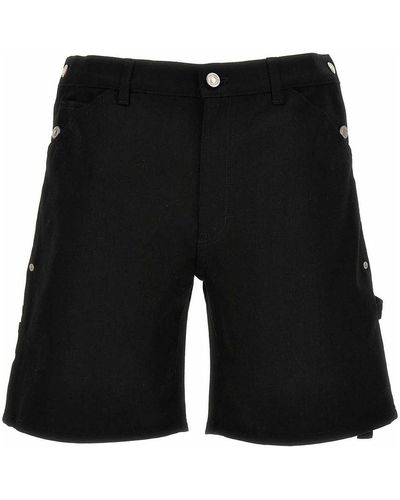 Courreges Sailor Back Bermuda Shorts - Black