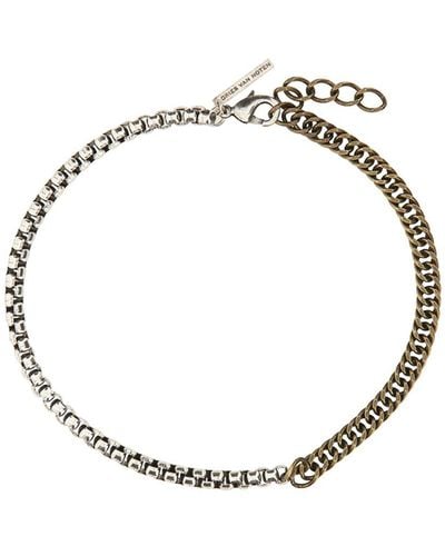 Dries Van Noten Necklace With Chain - Metallic