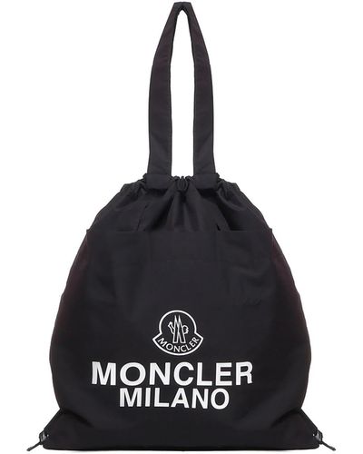 Moncler Aq Drawstring Tote Bag - Black