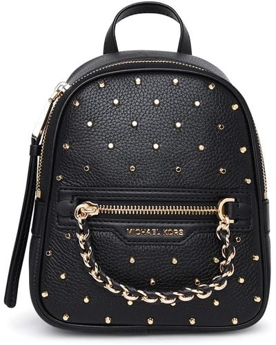 Michael Kors Leather Elliot Mini Backpack - Black