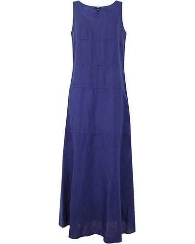 Aspesi Linen Long Dress - Purple
