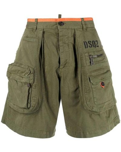 DSquared² Multiple-pockets Cargo Shorts - Green