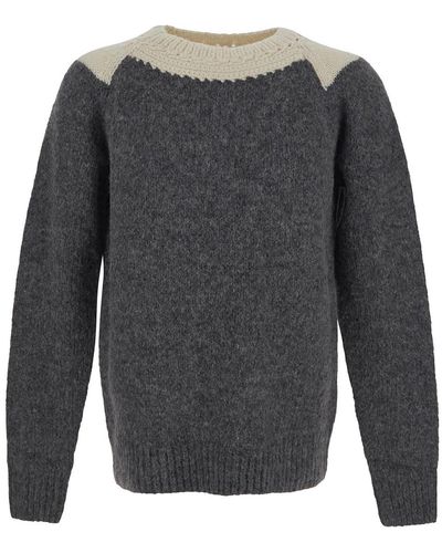 Dries Van Noten Morgan Knit Sweater - Gray