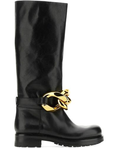 Elena Iachi Boots With Chain - Black