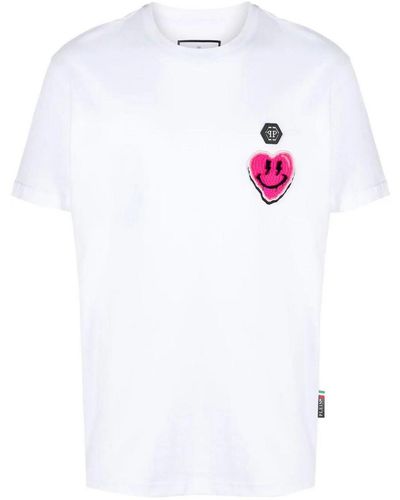 Philipp Plein Smile Round-neck T-shirt - White