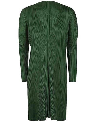 Pleats Please Issey Miyake Monthly Colours Febraury Cardigan - Green