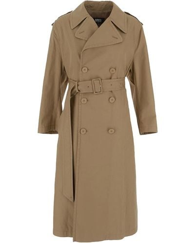 MM6 by Maison Martin Margiela Trench In - Natural