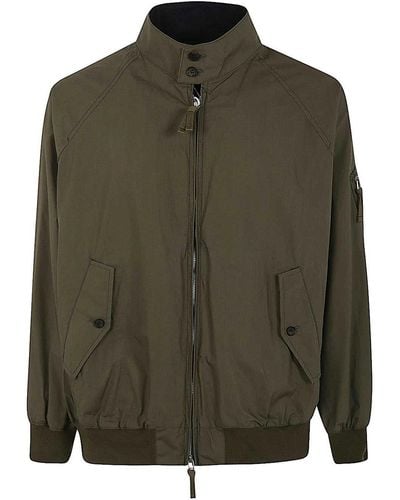 Comme Des Garcons Hommes Plus Washed Cotton Bomber With Side Zip - Green