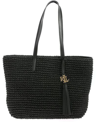 Lauren by Ralph Lauren Whitney 29 Shopping Bag In - Black