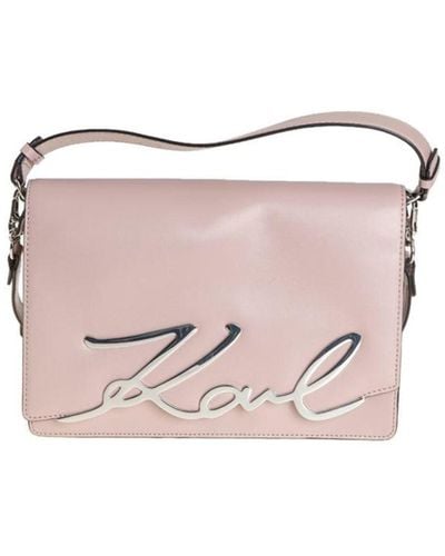 Karl Lagerfeld Leather Bag - Pink