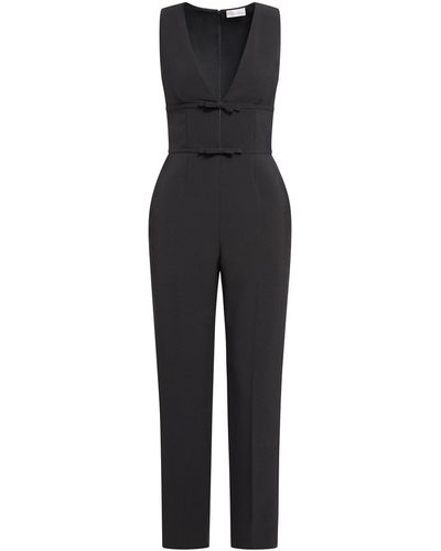 RED Valentino Faon Cady Tech Jumpsuit - Black