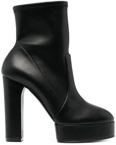 Casadei Anastasia 80mm leather boots - White