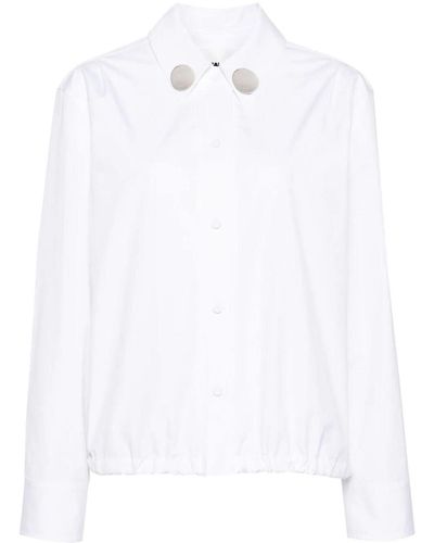 Jil Sander Pointed Collar Shirt - White