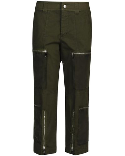 The Seafarer Delta Zipped Trousers - Green