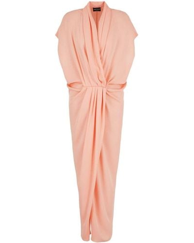 Giorgio Armani Draped Dress - Pink