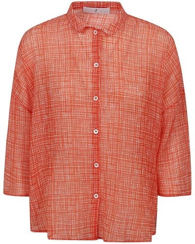 Whyci Low-shoulder Shirt - Orange