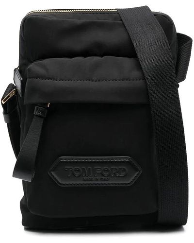 Tom Ford Mini Messenger Bag With Adjustable Strap - Black