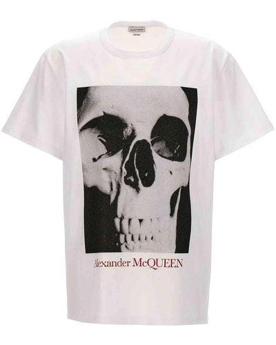 Alexander McQueen Printed T-shirt - Grey