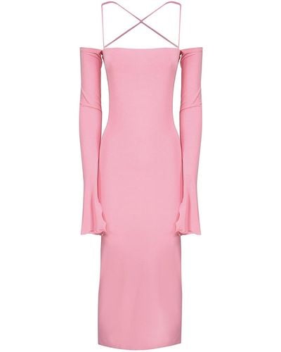 ANDAMANE Viscose Dress - Pink