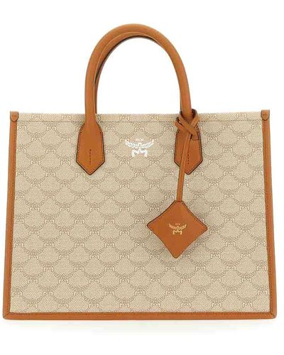 MCM Medium Bag Lauretos - Natural