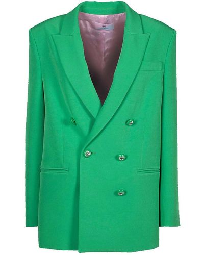 Chiara Ferragni Cady Double Breasted Jacket - Green