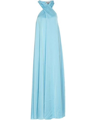 Dolce & Gabbana Peony Print Dress - Blue