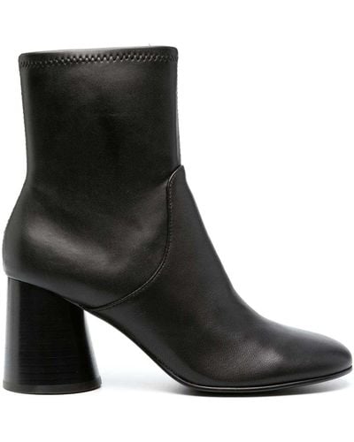 Ash Foulard Ankle Boots - Black