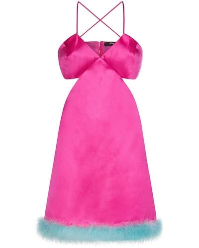 Amen Short Fuchsia Dress - Pink