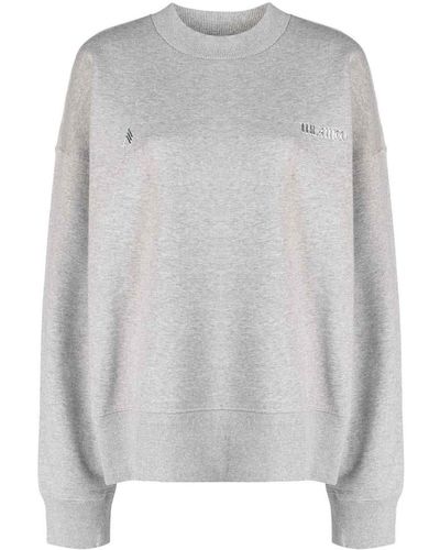 The Attico Low-sleeved Sweatshirt - Grey
