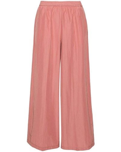 Forte Forte Chic Taffettas Palazzo Trousers - Pink