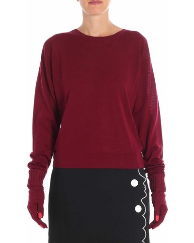 Vivetta Yamada Burgundy Jumper With Gloves Included - Red