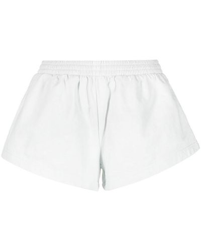 Balenciaga Flared Elasticated-waist Shorts - White