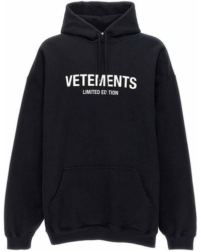 Vetements Limited Edition Logo Hoodie - Blue