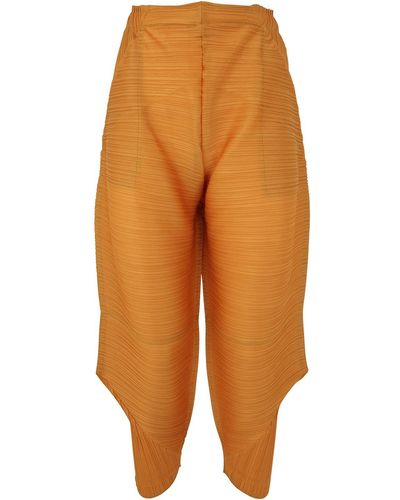 Pleats Please Issey Miyake Tour Pants Clothing - Orange