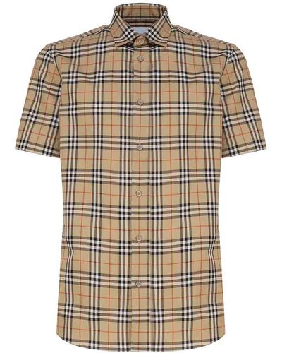 Burberry Vintage Check Shirt In Cotton - Black