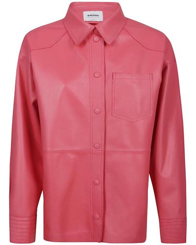 S.w.o.r.d 6.6.44 Nappa Over Shirt - Pink