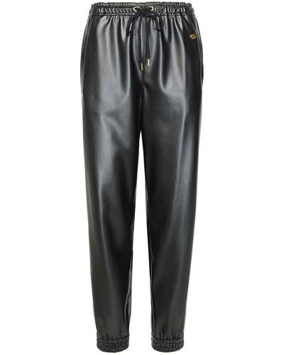 Stella McCartney 'iconic' Vegan Leather sweatpants - Gray