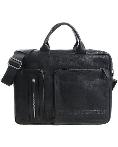 Karl Lagerfeld Bag With 3d Logo - Black