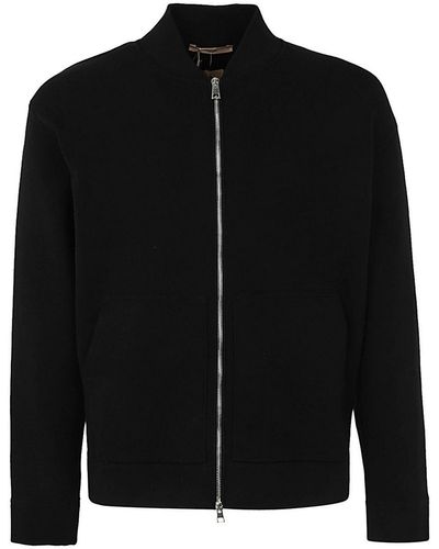 Nuur Bomber With Full Zip - Black