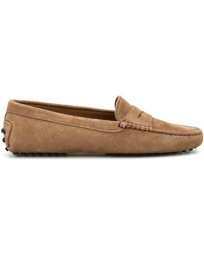 Tod's Gommini Suede Loafers - Brown