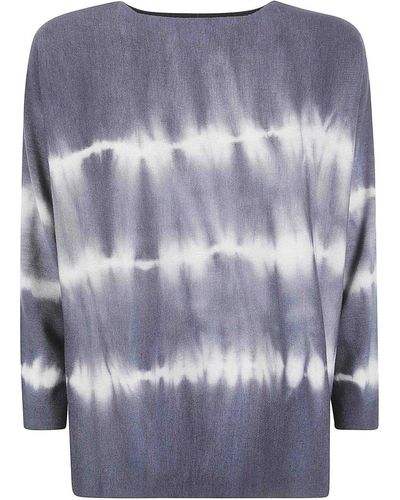 ArchivioB Sweater Roundneck Shibori - Blue