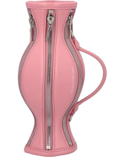 ANDERSSON BELL Small Jear Bag In Leather - Pink