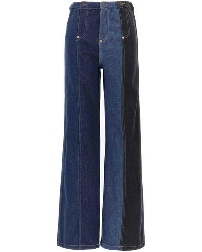 Moschino Jeans Patchwork Jeans - Blue