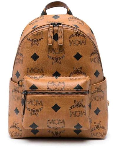 MCM Stark Maxi Backpack - Brown