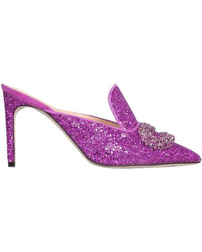 Giannico Daphne Court Shoes - Purple