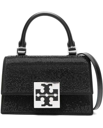 Tory Burch Bon Bon Mini Leather Handbag - Black
