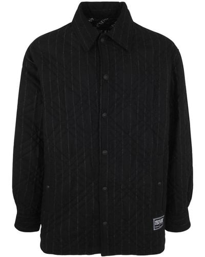 Versace Pinstriped Jacket - Black